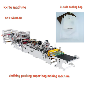 Eco-Friendly Compostable Custom Logo Printed Clothes Garment Packing Glassine Waxed Paper Bag Making Machine