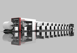 4+4 8 Color 300m/Min PP Woven Fabric Ci Flexo Printing Machine