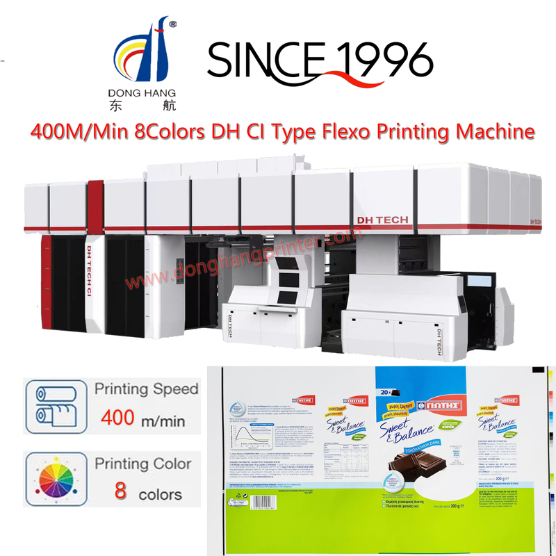 4-8 Color Flexographic Paper Bag Ci Flexo Printing Machine for BOPP/LDPE/HDPE/CPP/OPP