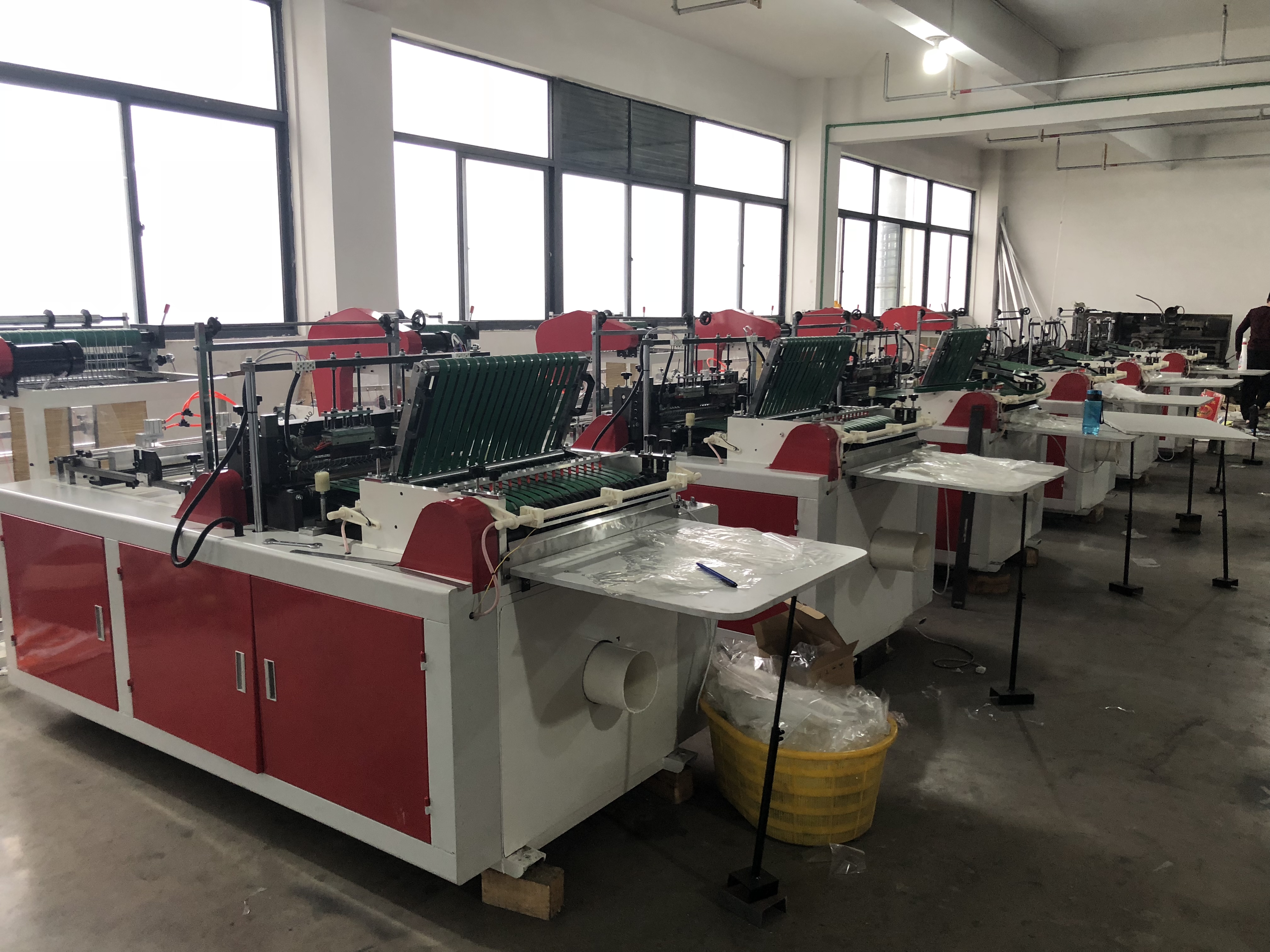 Computerized Double Line Pvc Film ARC Bag Making Machine